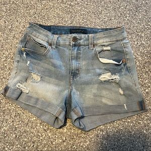 Aeropostale size 8 hi-rise denim shorts